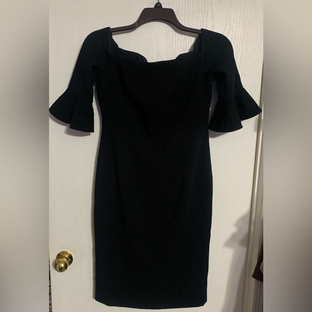 Black Halo black Madigan off the shoulder dress - Picture 2 of 5